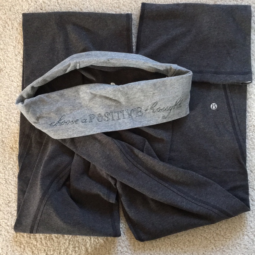 ✨ Lululemon Positive Thought Charcoal Pant 8 NWOT✨